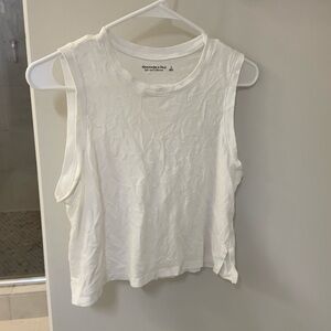 Abercrombie and fitch White Sleeveless Top